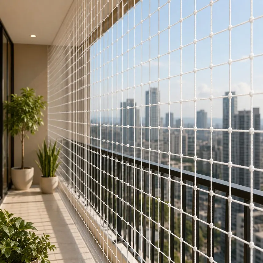 Balcony bird netting